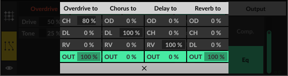 Effect Routing
